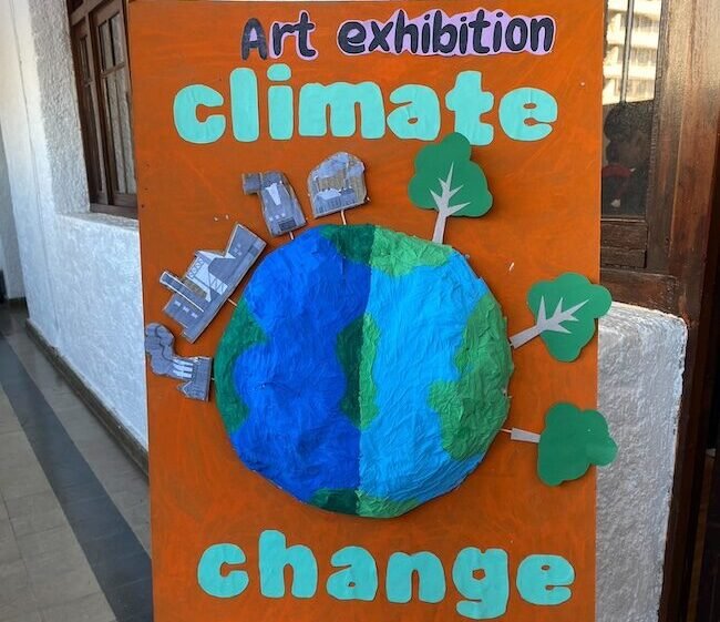 10º grade presented art exhibition on climate change