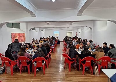 Mesa del compartir fraterno colegio sscc monjas francesas Viña del Mar