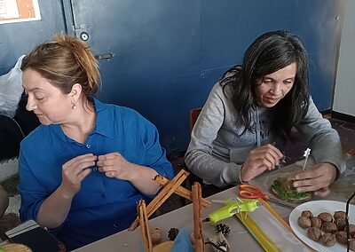 Taller de Navidad Colegio SSCC VIña del Mar Monjas Francesas Adviento