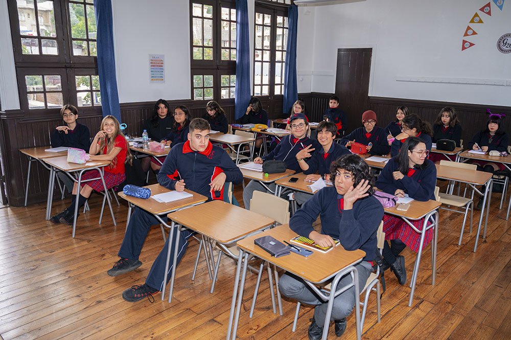 El primer día de clases, en el colegio SS.CC. Monjas Francesas de Viña del Mar
