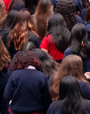 Vuelta a clases de las alumnas de enseñanza media, Colegio Sagrados Corazones Monjas Francesas de Viña del Mar